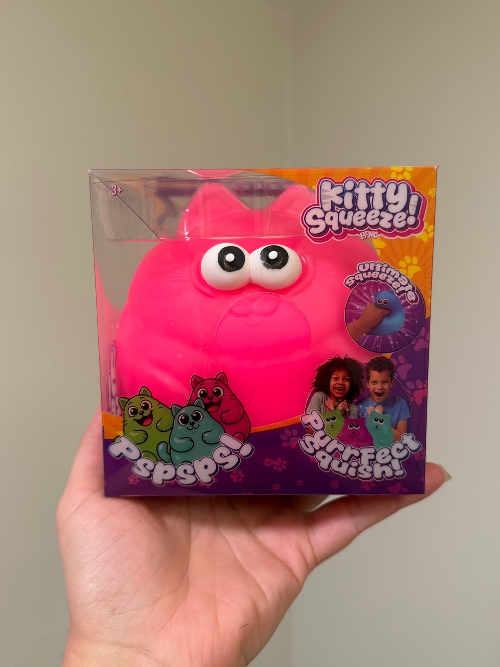 Jumbo Kitty Squeezy - Pink (1 PC)